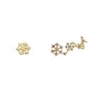 925 Sterling Silver Snowflake Earring 1 Pair - As Shown In Figure - One Size