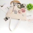 Embroidered Tote Bag White - Xl