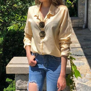 Round-neck Cutaway-back T-shirt