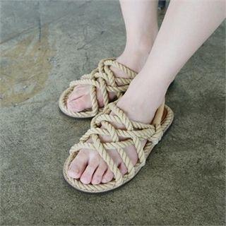 Strappy Cord Sandals