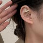 Numerical Rhinestone Cuff Earring