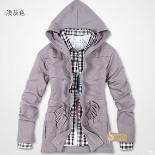 Tie-waist Hooded Jacket