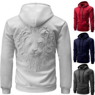 3d Lion Print Hoodie