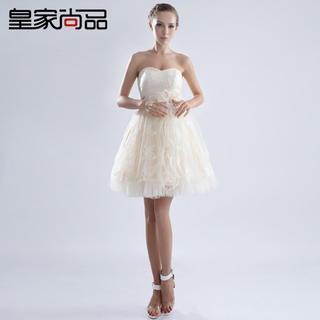 Rhinestone Strapless Mini Prom Dress