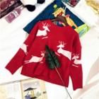 Reindeer Jacquard Sweater