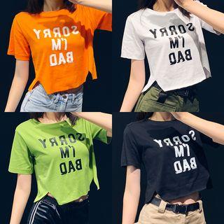 Asymmetric Crop T-shirt