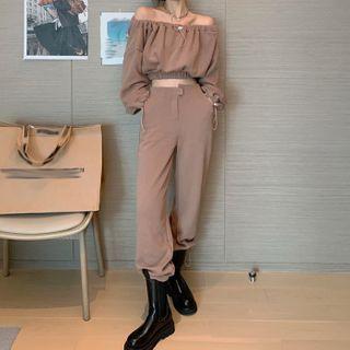 Off Shoulder Sweatshirt / Sweatpants