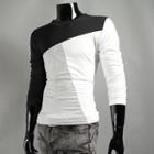 Crew-neck Color-block T-shirt