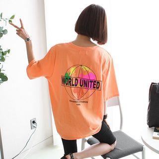 World United Globe Print T-shirt