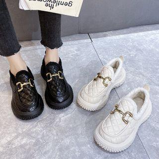 Quilted Platform Snow Shoes