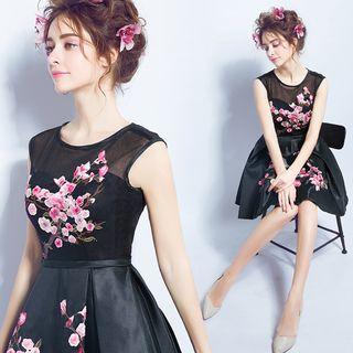 Embroidered Cocktail Dress