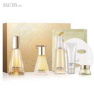 Su:m37 - Secret Essence Double Concentrate 50ml Set: Double Concentrate 50ml + Secret Essence 30ml + Secret Repair Cream 10ml + Skin Saver Essential Cleansing Foam 40ml + Secret Programming Mask 1pc + Secret Essence Mist 60ml 6pcs