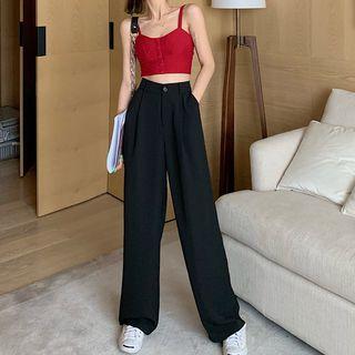 Crop Camisole Top / Wide Leg Pants