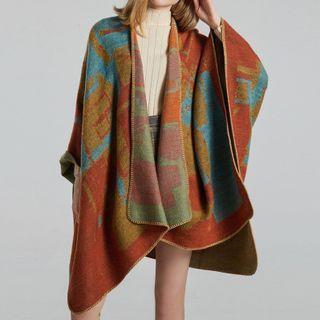 Print Shawl Orange - 130 X 150cm