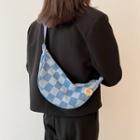 Plaid Denim Belt Bag