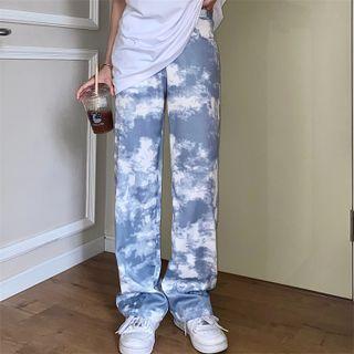 Couple Matching Tie-dye Wide Leg Pants