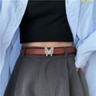 Butterfly Faux Leather Belt