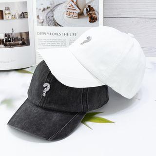 Question Mark Applique Baseball Cap