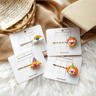 Clown / Rainbow Resin Hair Pin