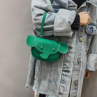 Faux-leather Elephant Cross Bag