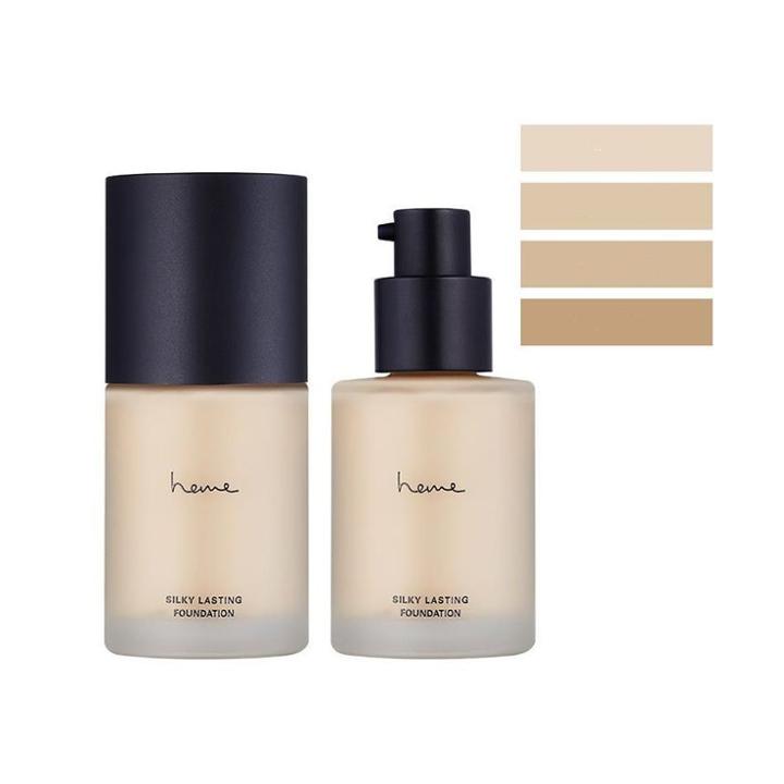 Heme - Silky Lasting Foundation Spf 50+ Pa+++ 30ml - 4 Types