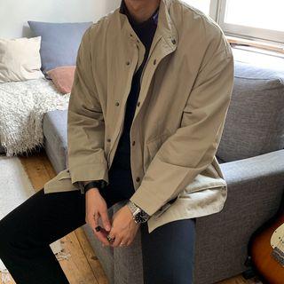 Plain Long-sleeve Utility Jacket