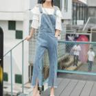 Boot-cut Jumper Jeans / Off-shoulder Layered Top