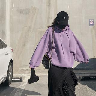 Balloon-sleeve Oversized Hoodie