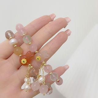 Rabbit Faux Crystal Bead Bracelet
