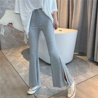 Lettering Elbow-sleeve T-shirt / Sweatpants