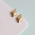 Matte Alloy Star Stud Earring 1 Pair - Gold - One Size