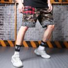 Lettering Camo Shorts