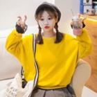 Lace Cuff Sweatshirt