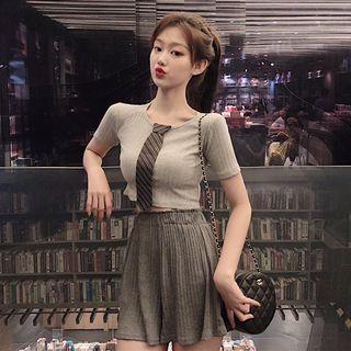 Wide-leg Shorts Skort - One Size