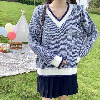 Chevron Striped Sweater