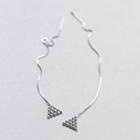 925 Sterling Silver Triangle Threader Earrings