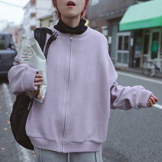 Applique Zip Knit Jacket