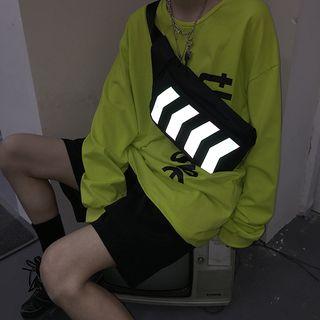 Iridescent Paneled Sling Bag