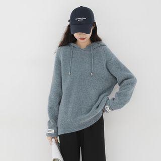 Hooded Sweater / High Waist Wide-leg Pants