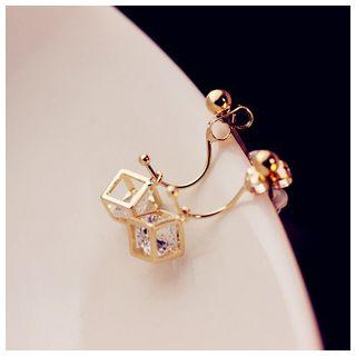 Rhinestone Cage Earrings