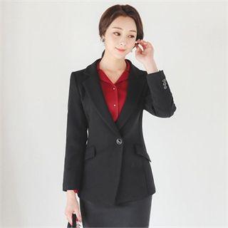 Flap-pocket Button-detail Jacket
