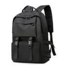 Plain Multi-section Backpack Black - One Size