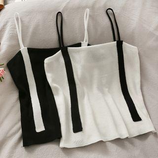 Colorblock Knit Camisole Top