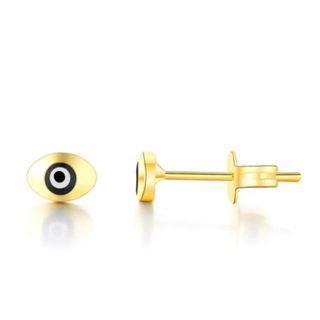 Metal Geometric Eye Earring