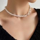 Faux Pearl Alloy Choker 1 Pc - Off-white - One Size