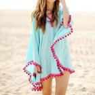 Bobble Trim Swimsuit Cover-up