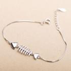 925 Sterling Silver Fishbone Bracelet