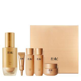 Hanyul - Geuk Jin Essence Special Set: Essence 50ml + Eye Cream 5ml + Skin Softener 25ml + Emulsion 25ml + Cream 8ml 5pcs