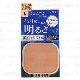 Kose - Elsia Platinum Brightness Up Foundation Spf 26 Pa++ (#205 Pink Ocher) (refill) 10g