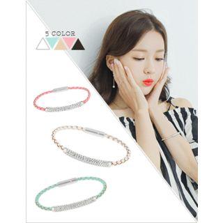 Synthetic-leather Bangle